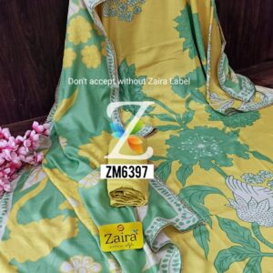 Muslin Digital Print Pakistani Style Suit ZM6397