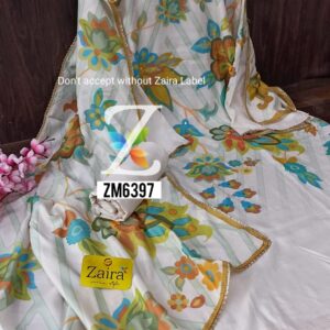 Muslin Digital Print Pakistani Style Suit ZM6397