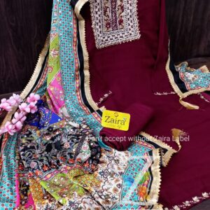 Georgette Designer Handwork Suit ZM6419