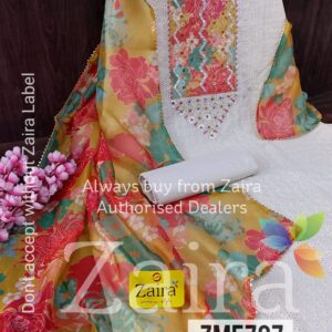 Khadi Cotton Embroidery Suit ZM5727