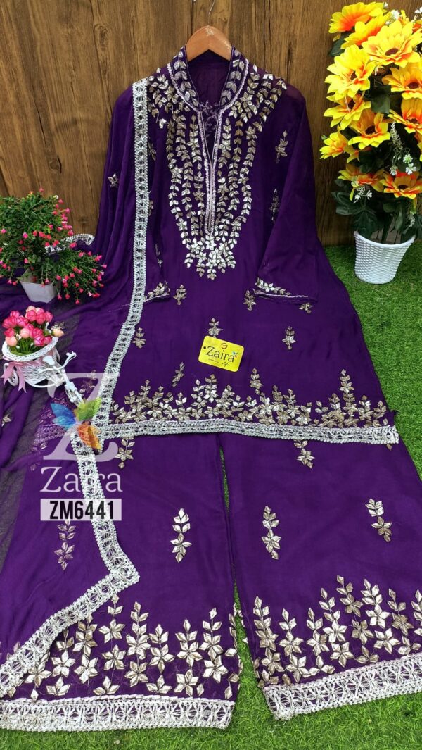 Georgette Gota Work Sharara ZM6441