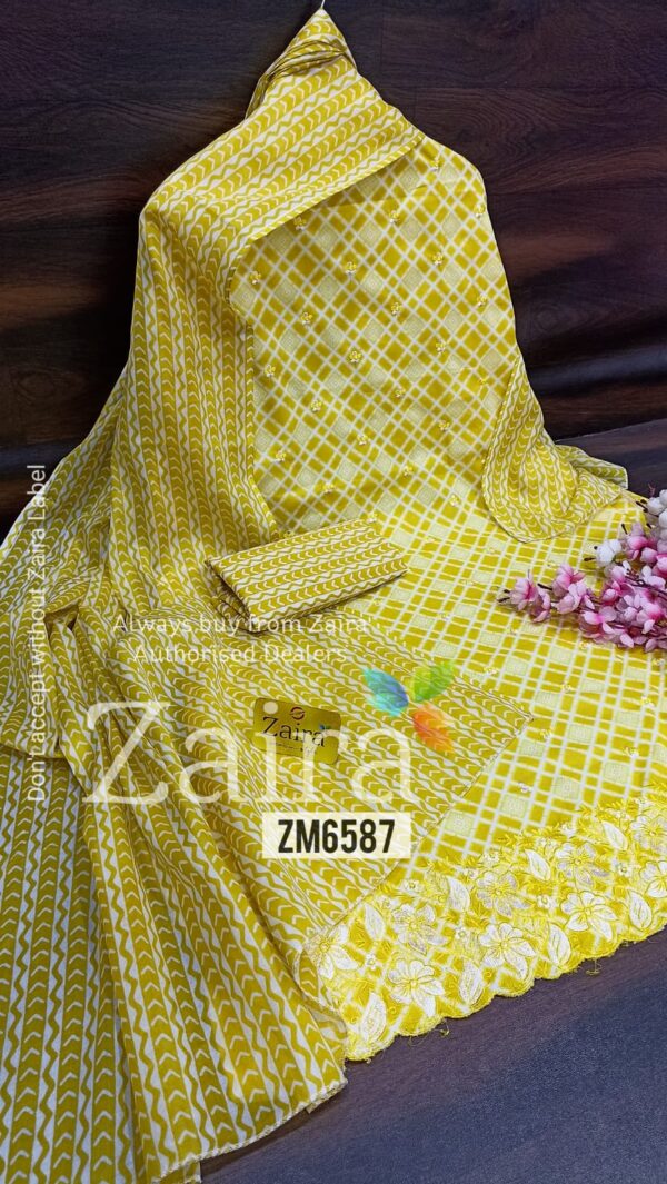 Cotton Embroidery Work ZM6587