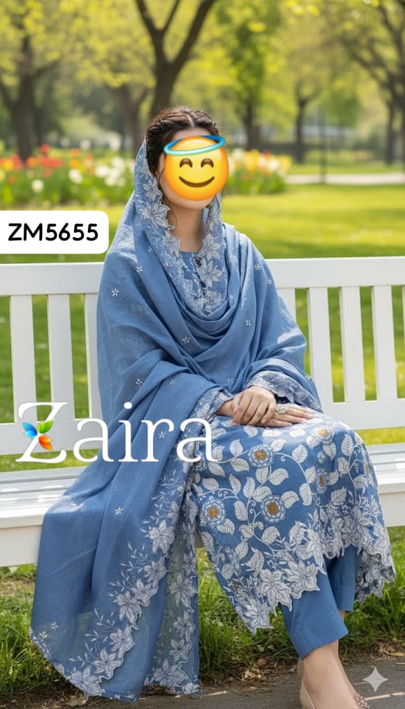 Cotton Designer Suit ZM5655
