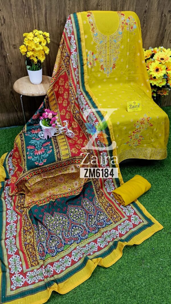 Dola Silk Designer Suit ZM6184