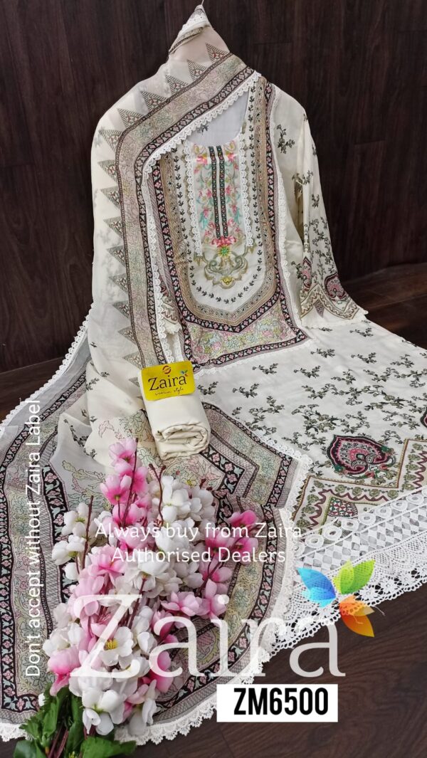 Muslin Digital Print Suit ZM6500