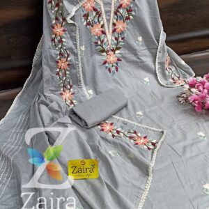 Cotton Designer Embroidery Suit ZM6788