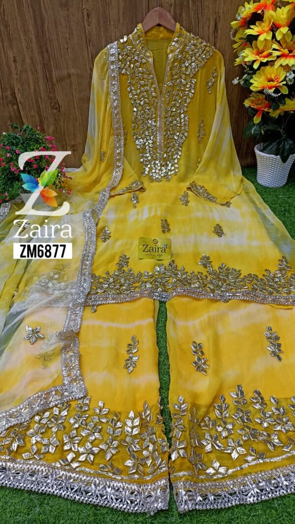 Georgette Gota Work Sharara ZM6877