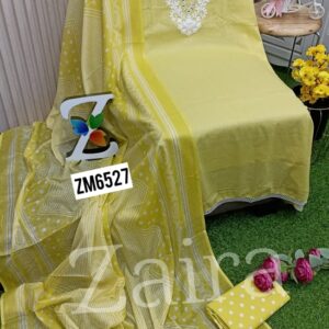 Cotton Designer Embroidery Lace Suit ZM6527