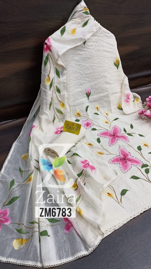 Khadi Cotton Designer Suit ZM6783