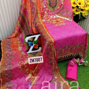 Glass Organza Digital Print Suit ZM7007