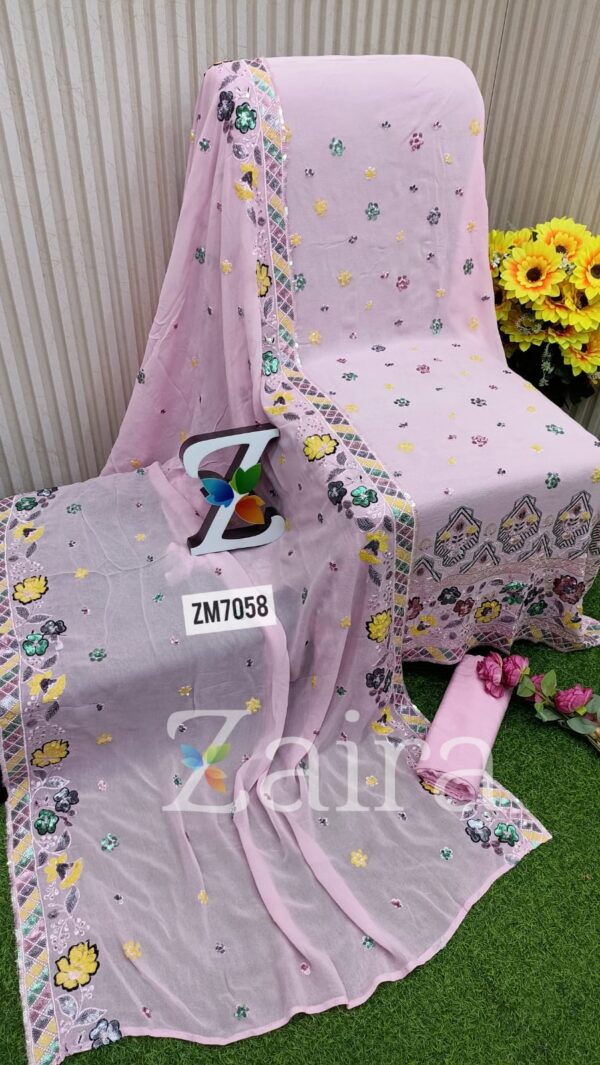 GEORGETTE SUPERHIT DESIGN - LAKHNAWI ZM7058