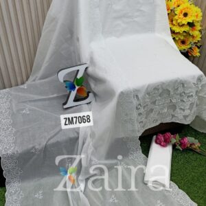 Pure Cotton Designer Suit White ZM7068