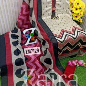 Lawn Cotton Designer Suit ZM7129