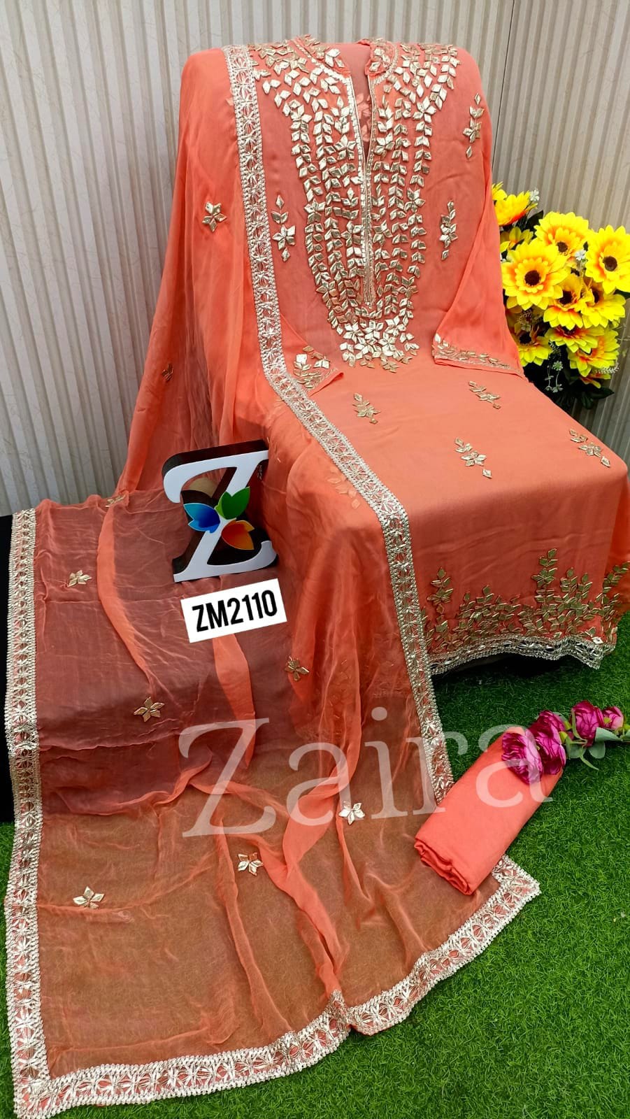 ZAIRA DESIGENR GOTA WORK SUIT ZM2110