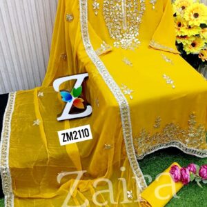 zm2110_y ZAIRA DESIGENR GOTA WORK SUIT ZM2110
