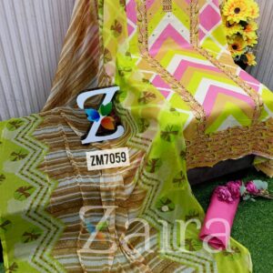 Cambric Cotton Printed Suit ZM7059