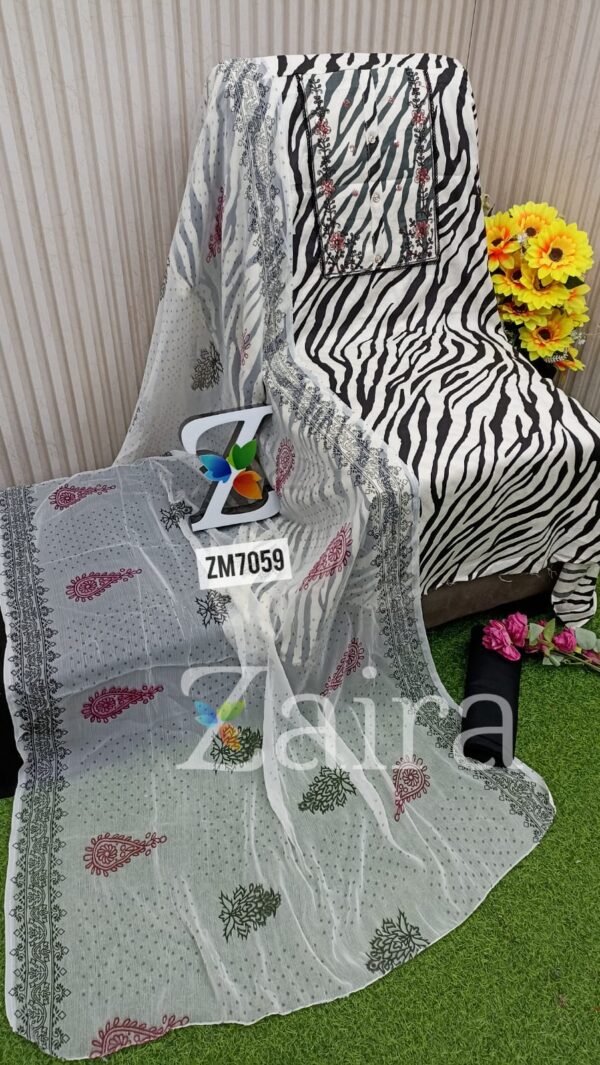 Cambric Cotton Printed Suit ZM7059